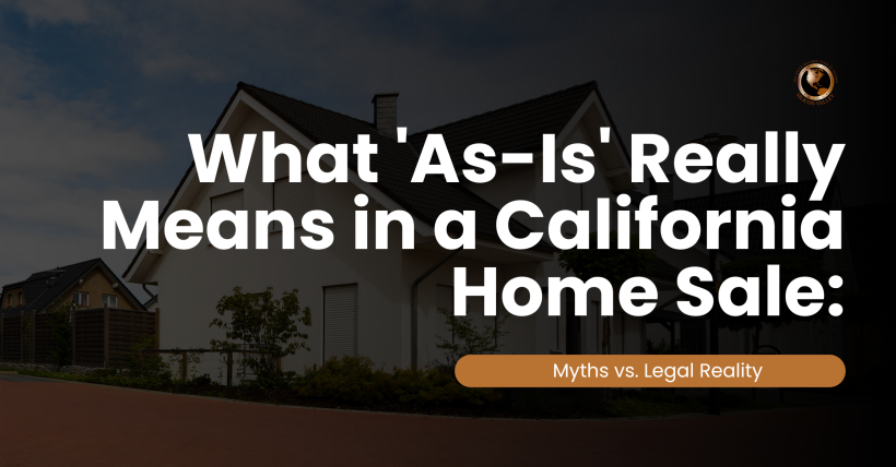 What 'As-Is' Really Means in a California Home Sale: Myths vs. Legal Reality